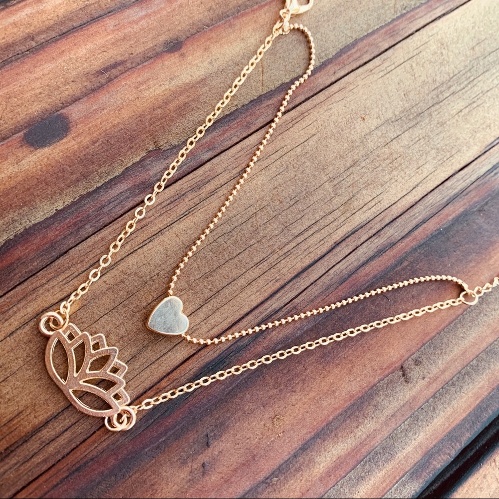 LOTUS ♡ GOLD Layered Bracelet GIFT SET - Picture 3 of 7